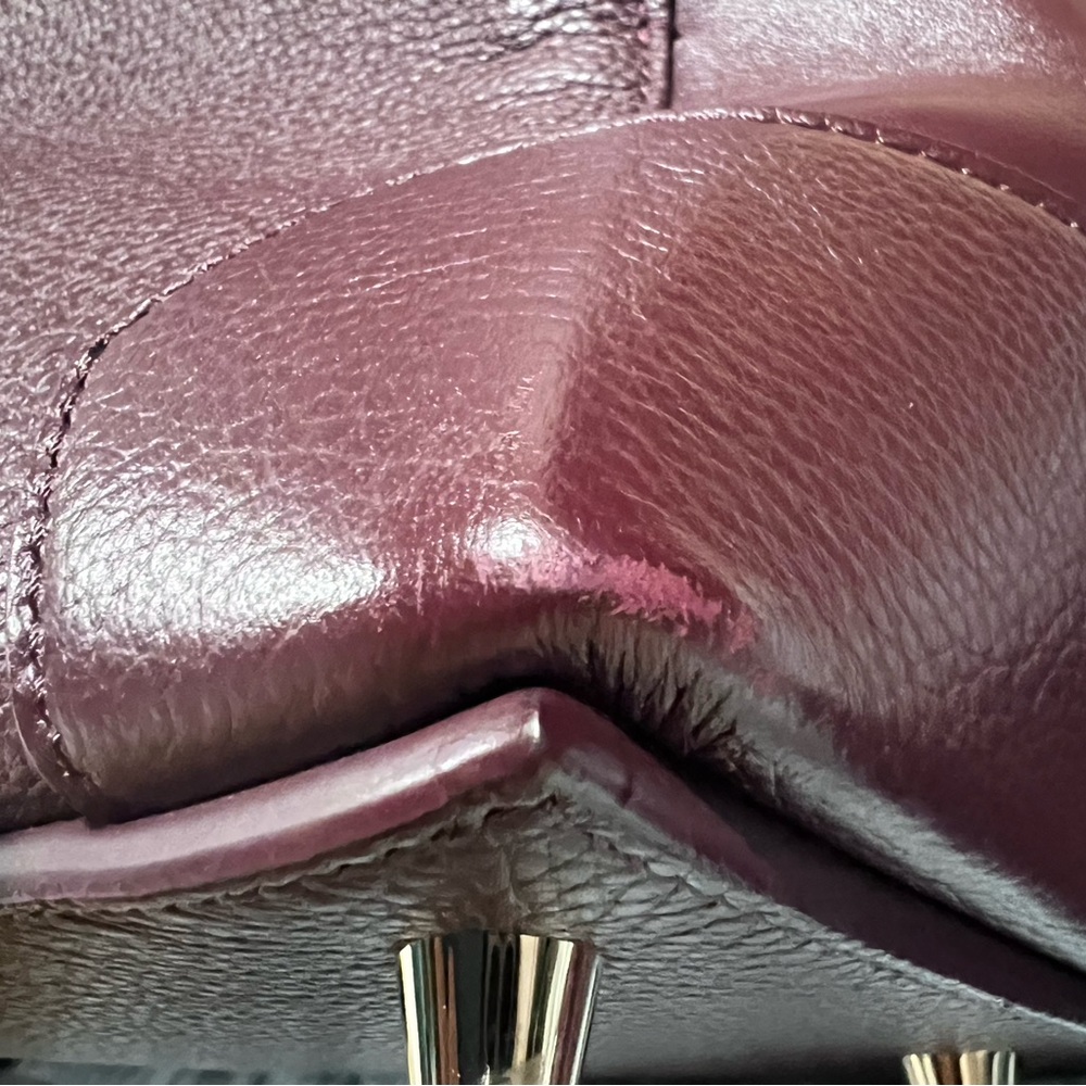 EUC Christian Louboutin Eloise Hobo Shoulder, Maroon Color - Picture 15 of 16